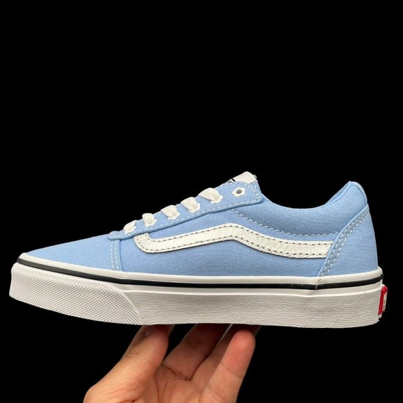 Vans Ward Little Girls Canva Skateboard Sneaker Size 11 Low Top Lace Up Shoes - Picture 11 of 16